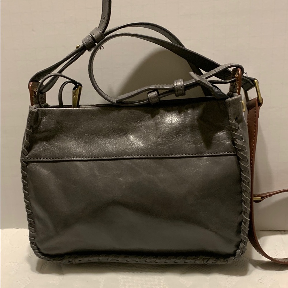 Gray Leather Women's Bag